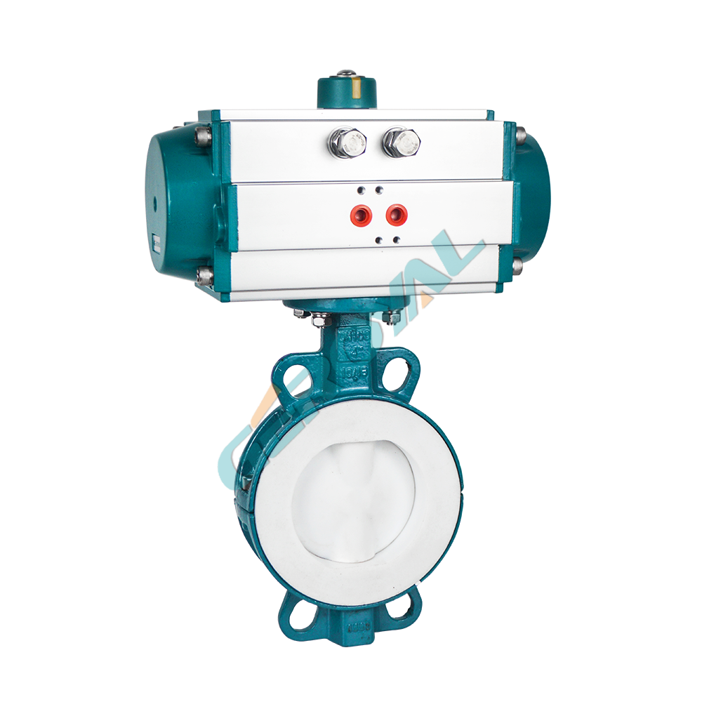 耐腐蚀全衬氟蝶阀